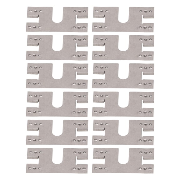 100 Pcs PV Grounding Conductive Gasket Lightning Protection Washer Sheet, Stainless Steel Solar Panel Dual Piercing Spacers for 30X40 T Slot Guide Rail (10 inches / 25.4 cm)