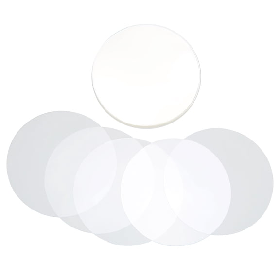 100 Pcs PVC Badge Film, Clear Pattern Protection For DIY Crafts, Pin Buttons  Fridge Magnets