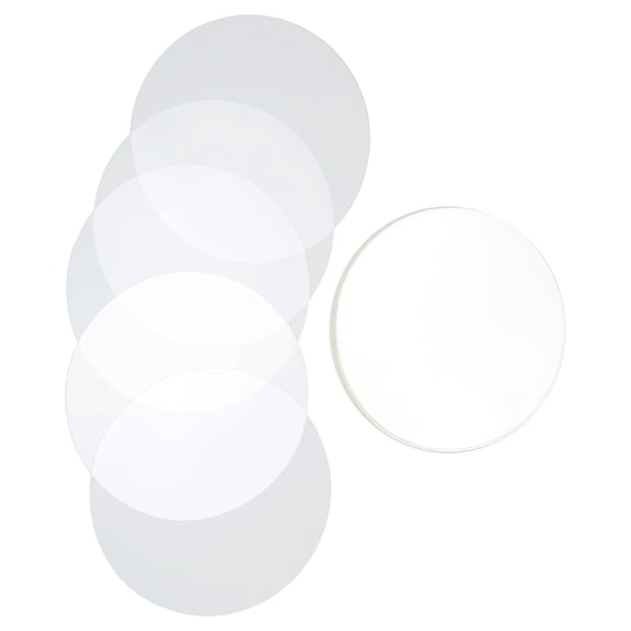 100 Pcs PVC Badge Film, Clear Pattern Protection For DIY Crafts, Pin Buttons Fridge Magnets