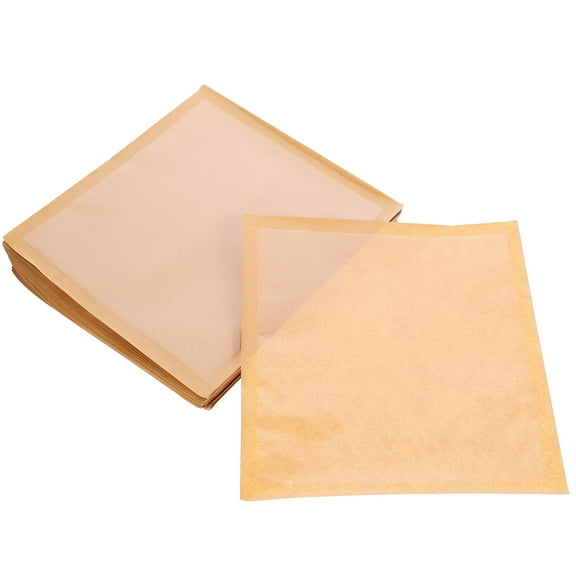 100 Pcs Packing Bag Baking Wrapping Pouches Paper Treat Bags Bread Bag Heat Seal Bags for Cookies
