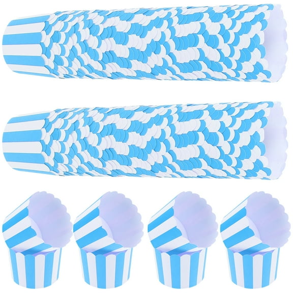 100 Pcs Mini Cupcake Liners Small Baking Cups Paper Wrappers for Muffins Candy Large Size