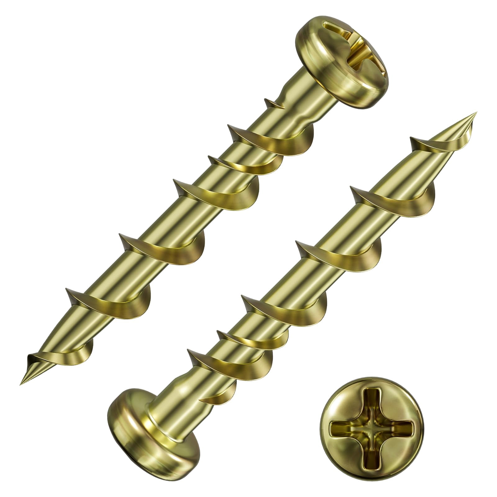 (100 pcs) Pan Head Drywall Anchors 1-1/4" White Anti Rust Coating, Bolt Anchor, Duty Hollow Wall Anchors