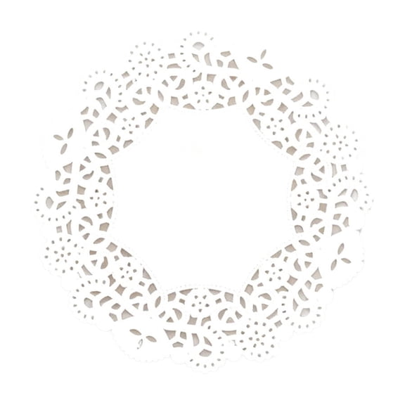 100 Pcs Paper Lace Doilies,5.51 Inch Disposable Paper Circular Placemats | Non-Stick Cake Liners | Decorative Placemats for Cakes Desserts Arrangements Table Setting