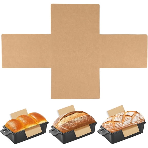 100 Pcs Parchment Paper Loaf Pan Liners for Baking Bread 8x4 in Loaf Pan Parchment Liners Disposable Non-Stick Bread Pan Liners Loaf Liners for Baking Toast Bread