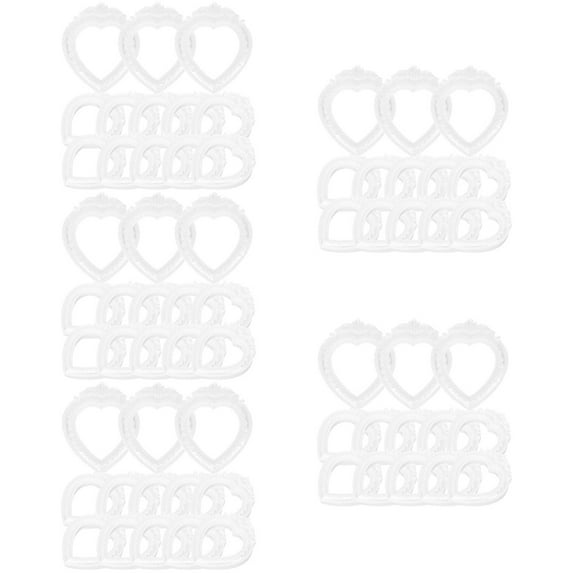 100 Pcs Photo Frame DIY Display Shelves Compact Photo Frame Resin Tablescape Decor Miniature Photo Frame