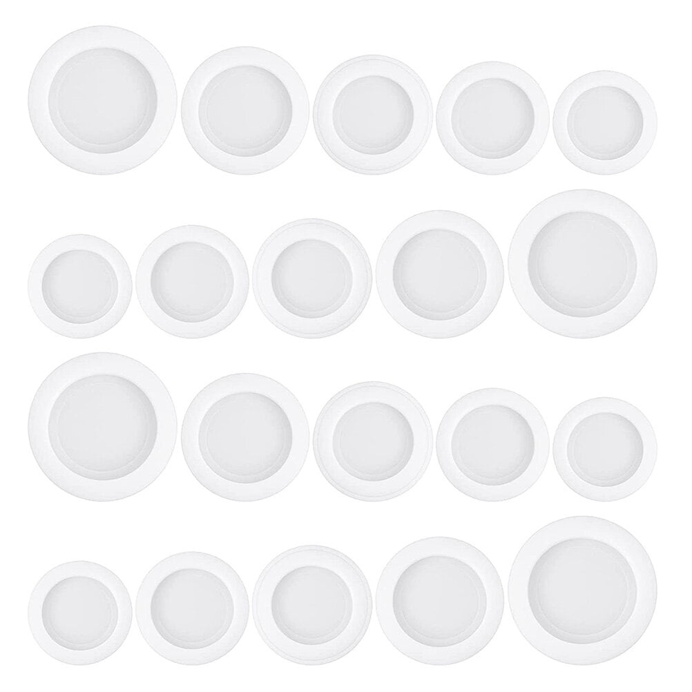 100 Pcs Piggy Bank Bottom Cover Big Plugs Rubber Stopper White Plastic