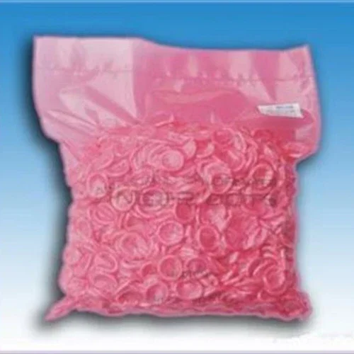 100 Pcs Pink Finger Cots Latex Rubber Finger Tips Protectors Cover Small Size