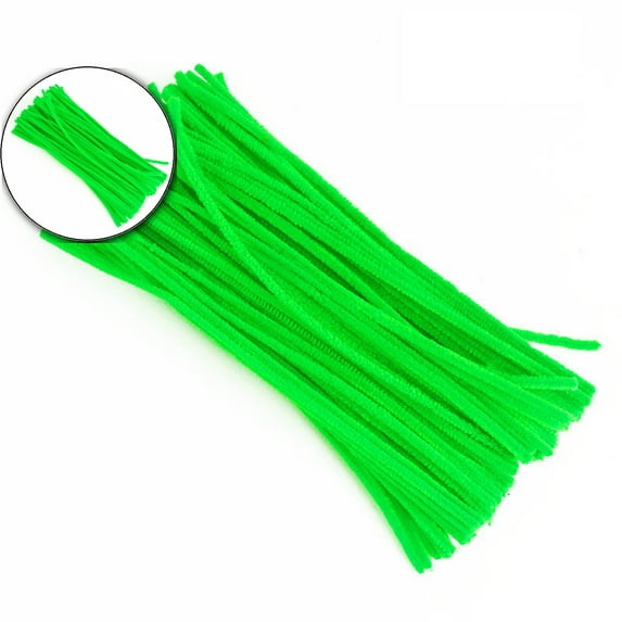 100 Pcs Pipe Cleaner Stems, DIY Floral Craft Supplies, Assorted Art Project Materials for Bouquet Making Use