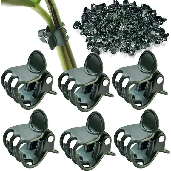 100 Pcs Plant Clips Orchid Clips Plant Orchid Support Clips Flower Vine Clips for Supporting Stems Vines Stalks Climbing Plants Grow Upright
