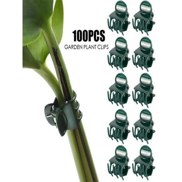 100 Pcs Plant Clips Orchid Clips Plants Orchid Support Clips Flower Vine Clips for Supporting Stems Vines Stalks Climbing Plant Grow Upright