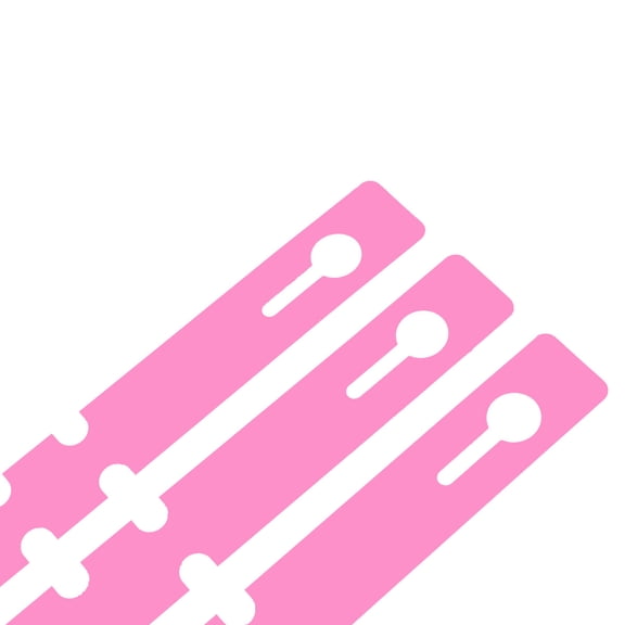 BESTOYARD 100pcs Ground Plants Label Plate Plant Tree Tags Rectangular PVC Pink Wrap Around Tags for Nursery