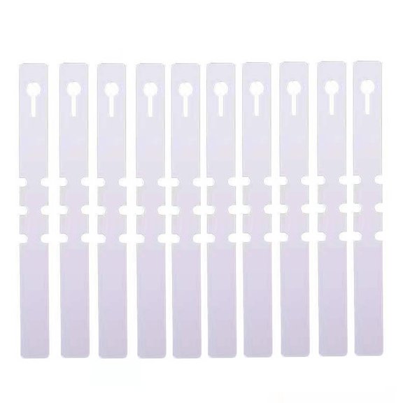 100 Pcs Plant Labels,7.87 Inch Pvc Water-Proof Plant Tags, Adjustable Wrap Around Tags,Hanging Garden Tree Tags Plant Loop Tag for Identifying Various Outdoor Nursery Plants Flowers,White-100PCS