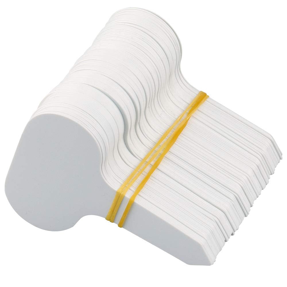 100 Pcs Plant Labels White Garden Labels Tags Plastic Plant Markers for