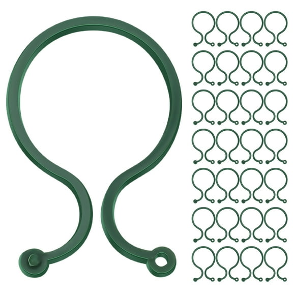 100 Pcs Garden Plant Support Clips for Tomato Vines, Portable and Easy to Use Flower and Vegetable Plant Securing Clips