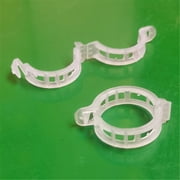 100 Pcs Plant Support Clips,Plastic Clips for Securing Plants,Tomato Vine Clips,Plant Fixing Clips,Garden Clips for Climbing Plants,Grape and Vine Vegetables 100, White