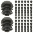 thumbnail image 1 of 100 Pcs Plastic Cabinet Hole Plug Furniture Stopper Screw Round Nese Security Door, 1 of 6