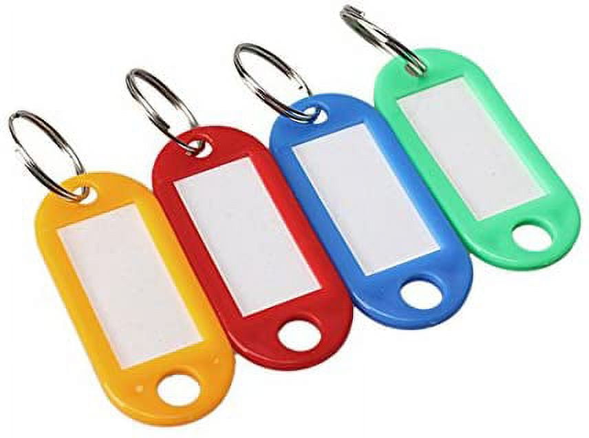 Plastic tag deals keychain