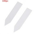 thumbnail image 1 of 100 Pcs Plastic Plant Labels Garden Stakes — 2.0in x 0.4in, Reusable Waterproof Plant Tags for Nursery, Seedlings, Herb & Vegetable Gardening(White), 1 of 6