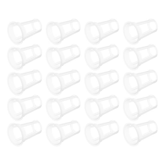 100pcs White Hydroponic Growth Basket PP Planting Cups for Plant Germination and Garden Use