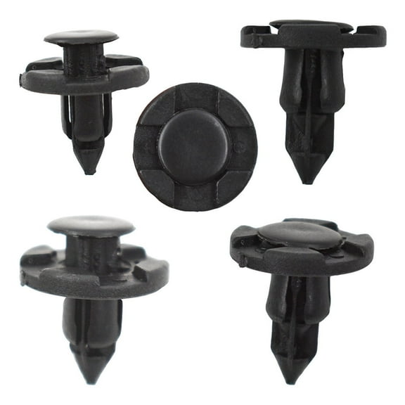 100 Pcs Plastic Rivet Fastener Mud Flaps Bumper Fender Push Clips 8mm 0.31in Fit for Infiniti Nissan