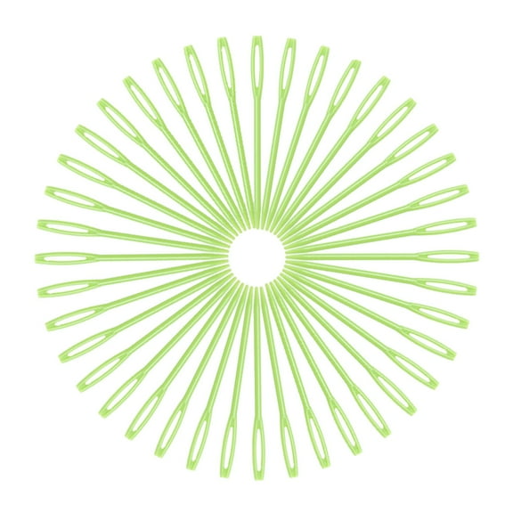 100 Pcs Plastic Yarn Needles, 2.75 Inch Green Large Eye Sewing Needles, Plastic Needles for Yarn DIY Sewing Handmade Crafts