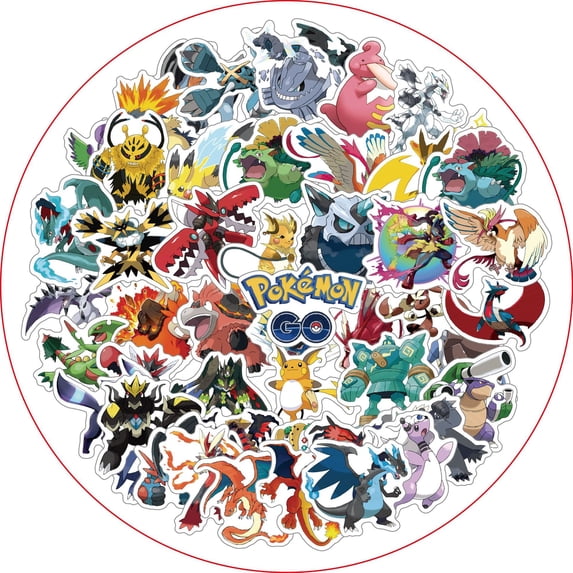 100 Pcs Pokemon Stickers Collector Set - Premium Vinyl Decals for Tumbler, Skateboard, Tech Devices | Anime Art Pack