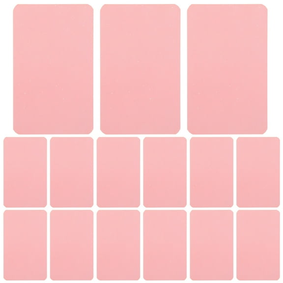 100 Pcs Plain Cards Playing Card Note 8.90X5.20X0.10CM Pink