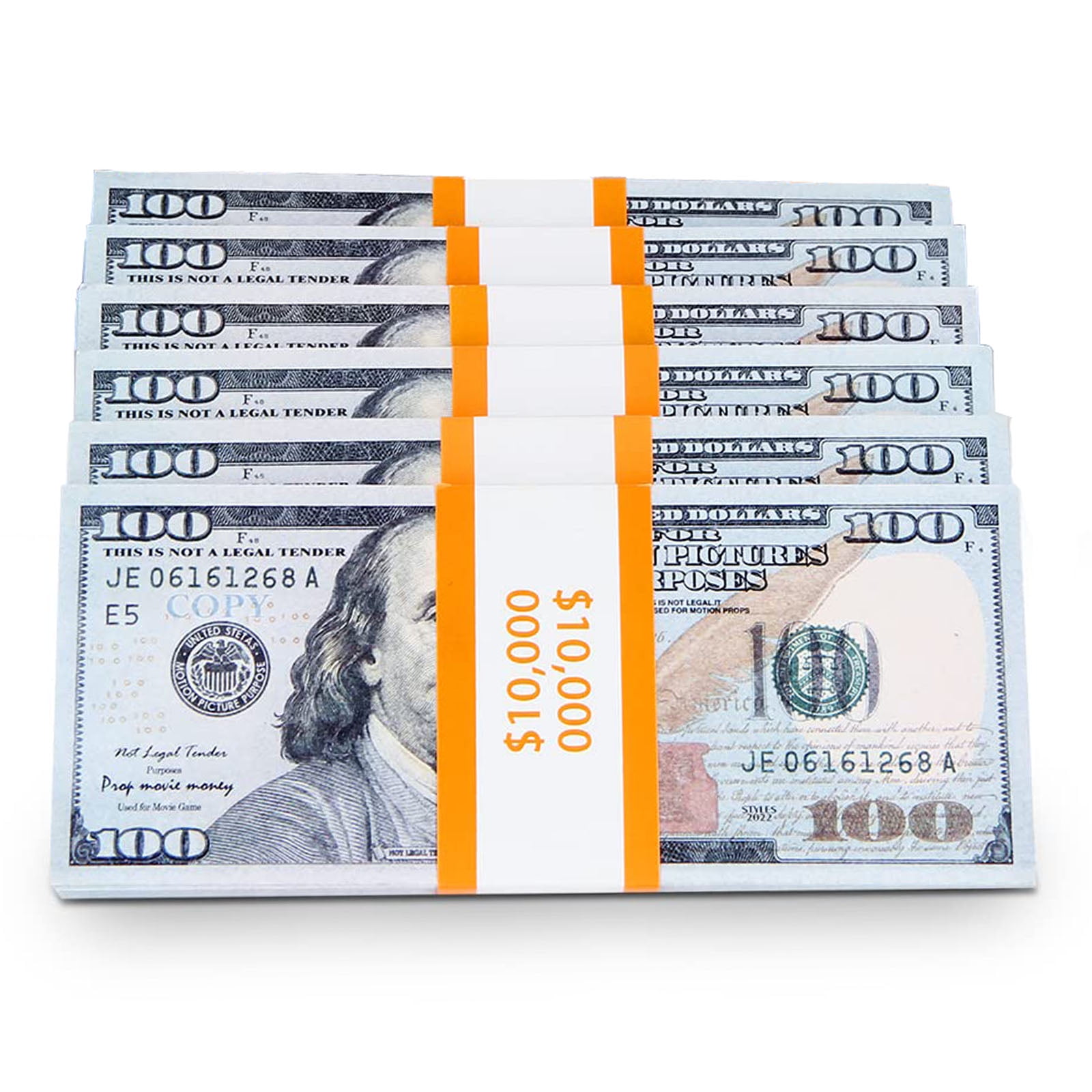 100 Pcs Prop Money, Dollar Bills Realistic Play money,Back to School Supplies Clearance Toys Party Supplies for Kids, Adult Unisex