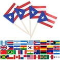 thumbnail image 1 of 100 Pcs Puerto Rico Toothpick Flags,Cupcake Toppers Puerto Rico Flag, Food Decoration for National Day Party Birthday Cocktail Ice Cream Cake, 1 of 5