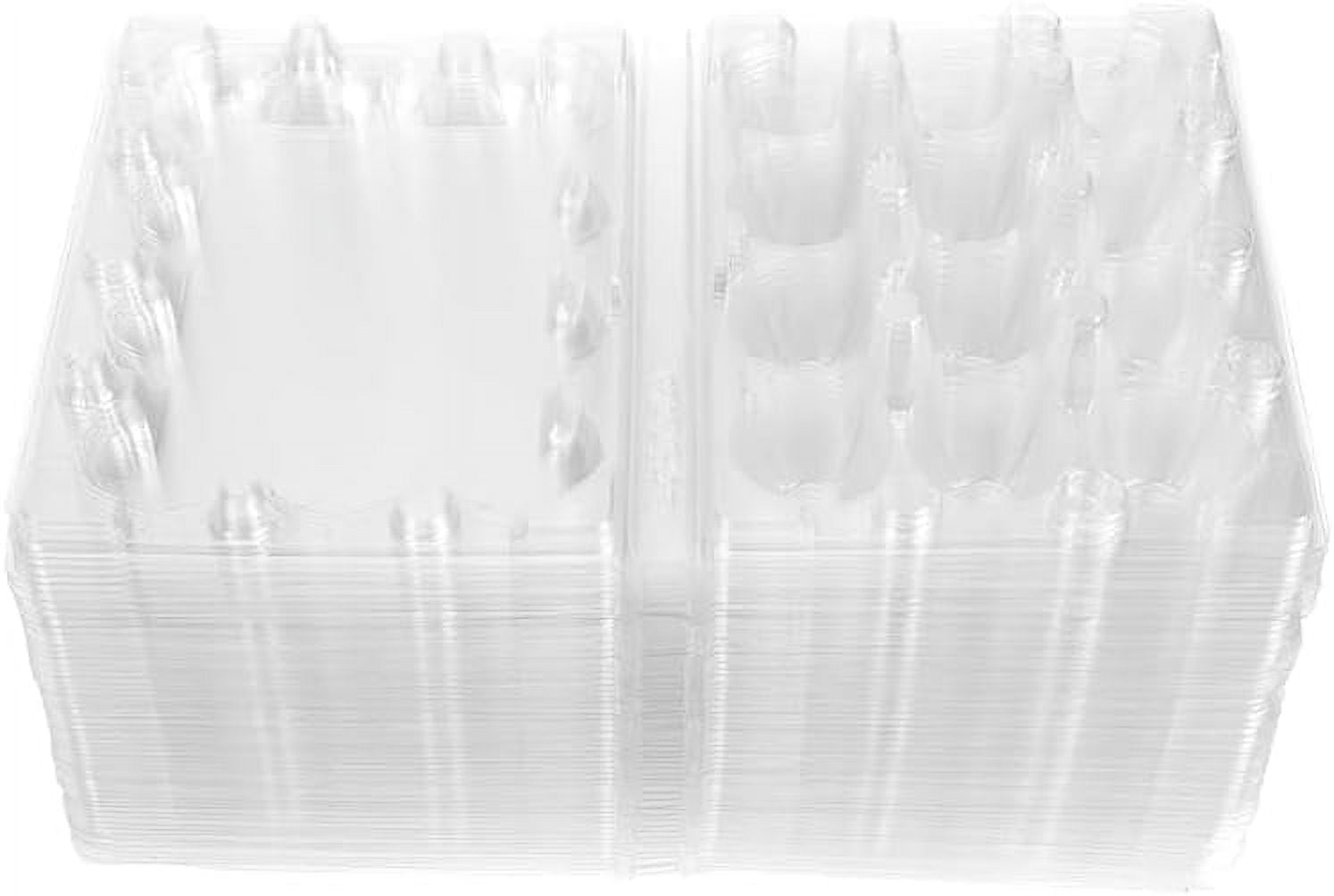 100 Pcs Quail Egg Boxes Stackable Egg Holder Storage Box 12 Girds Quail Egg Container Clear Quail Egg Carton Egg Carrier Box For Small Eggs, Quail, Pheasant, Pigeon Eggs