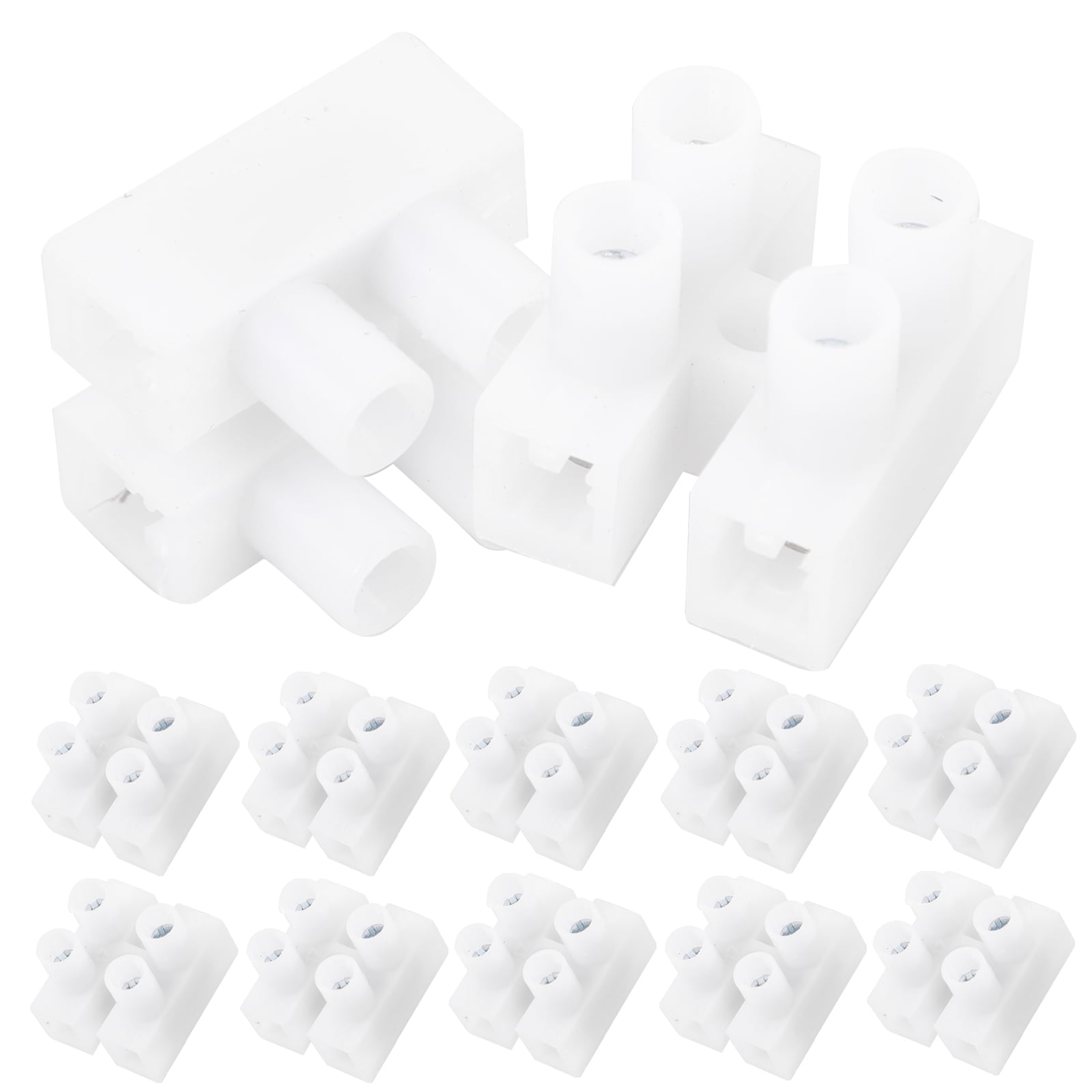 100 Pcs Quick Terminal Speakers Connector for Wire Connecting Tinsel