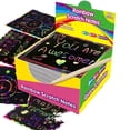 thumbnail image 1 of 100 Pcs Rainbow Scratch Paper Art Set 3.5x3.5x1.2 Inch, DIY Craft Kit for Kids Boys Girls, Party Game Activity, Easter Halloween Christmas Gift Toy, 1 of 9