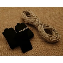 100 Pcs Rectangular Shape Tag Bonbonniere Wedding Favor Hang Tags Gift With Free Natural Jute Twine - Colors Available