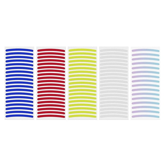 100 Pcs Reflective Car Wheel Rim Stickers, Night Warning Stripe, Decals Tape for Car, Motocycle