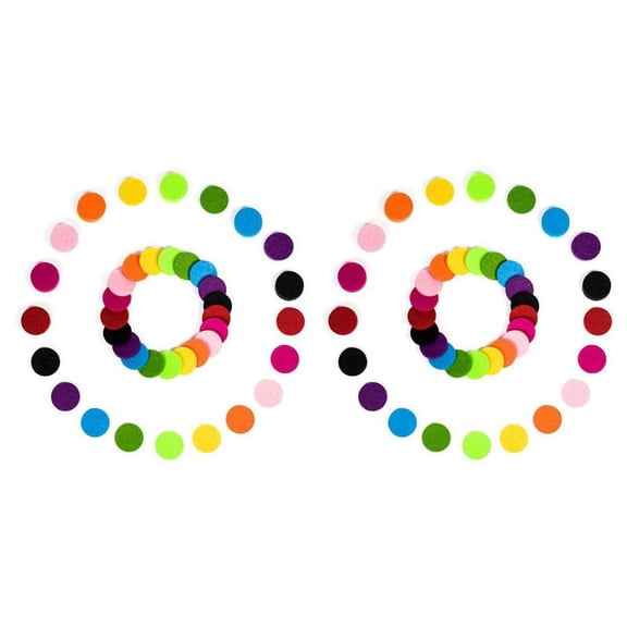 100 Pcs Replacement Pad 22mm Refill Felt for Oil Diffuser Locket Necklace