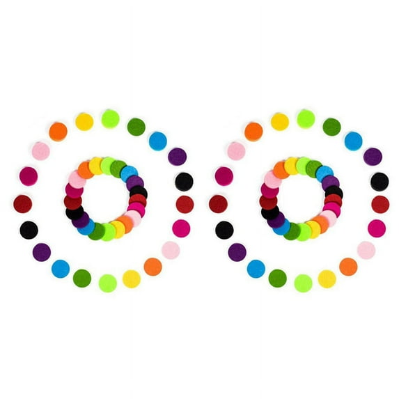 100 Pcs Replacement Pad 22mm Refill Felt for Oil Diffuser Locket Necklace