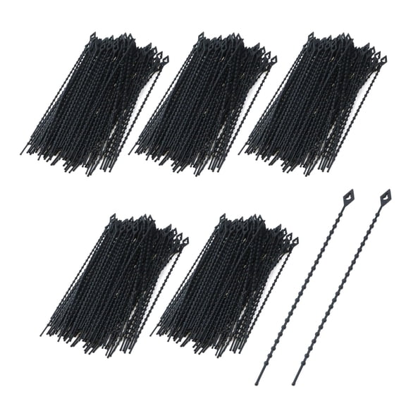 100 Pcs Reusable Beaded Cable Ties, 150MM Heavy Duty Nylon 66 Zip Ties, Adjustable Wire Management for Home Office Garage Garden Electronics Plant