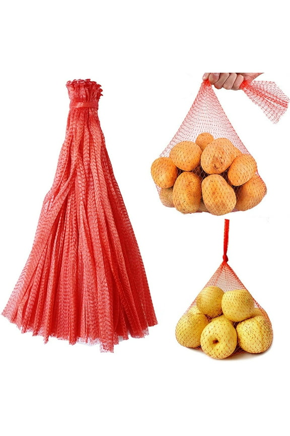 100 Pcs Reusable Grocery Bags,Happon Nylon Mesh Grocery Bags,Reusable Produce Bags,Fruit and Vegetable Bags for Vegetables, Fruits, Eggs