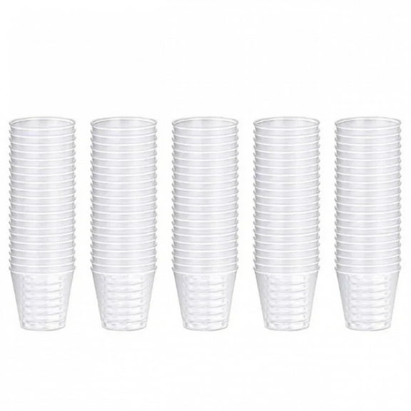 100 Pcs Reusable Plastic Shot Glasses 30ml Shot Cups For Party Clear Shot Cups Strong Durable Cups For Banquets Party