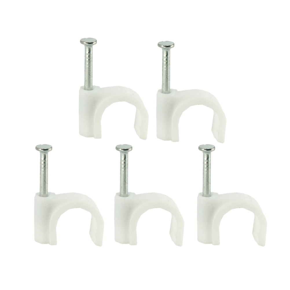 PRO POWER - Coaxial Cable Clips Brown 5.0-6.0mm 100 Pack 