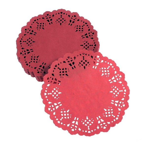 100 Pcs Round Paper Doilies Wedding Decoration Wedding Tableware Decoration