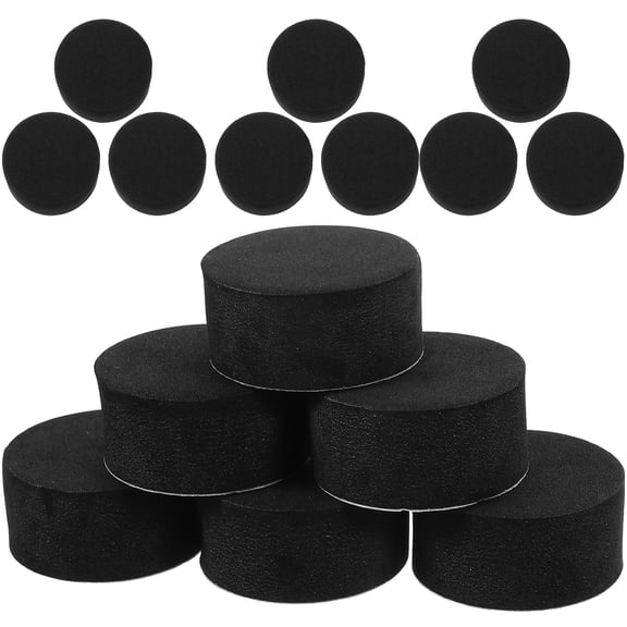 100 Pcs Round Tea Tray Gardening Flower Pot Foot Mat Eva Set Rubber Table Non-slip 100pcs (hardened Diameter 30*15mm Thick) Serving Rest