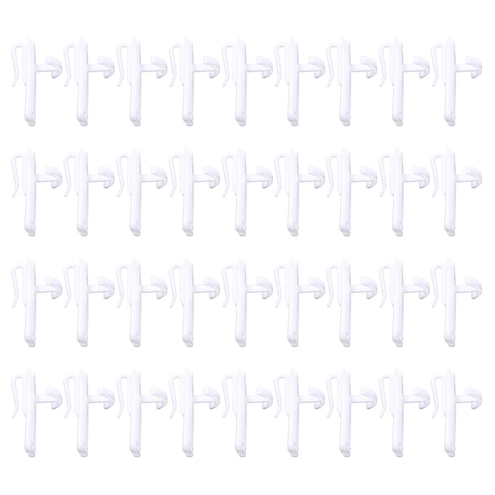 100 Pcs Rustic Shower Curtain Hooks Drapery for Pleated Drapes Wall