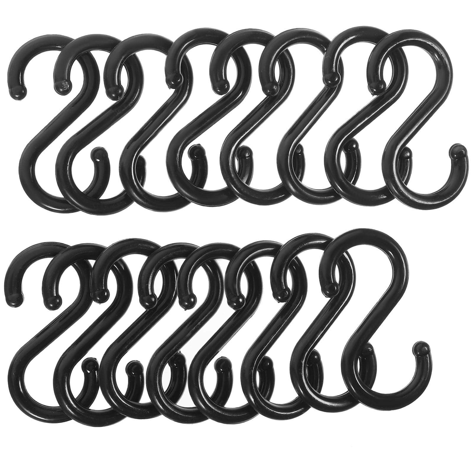 100 Pcs S-shaped Hook Coat Hangers Clothes Hooks Hanging Rack Pot for ...