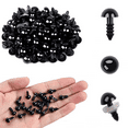 thumbnail image 1 of 100 Pcs Safety Eyes Plastic Crafts Safety Eyes with Washers for Crochet Bears Stuffed Animals Doll Making, 1 of 7