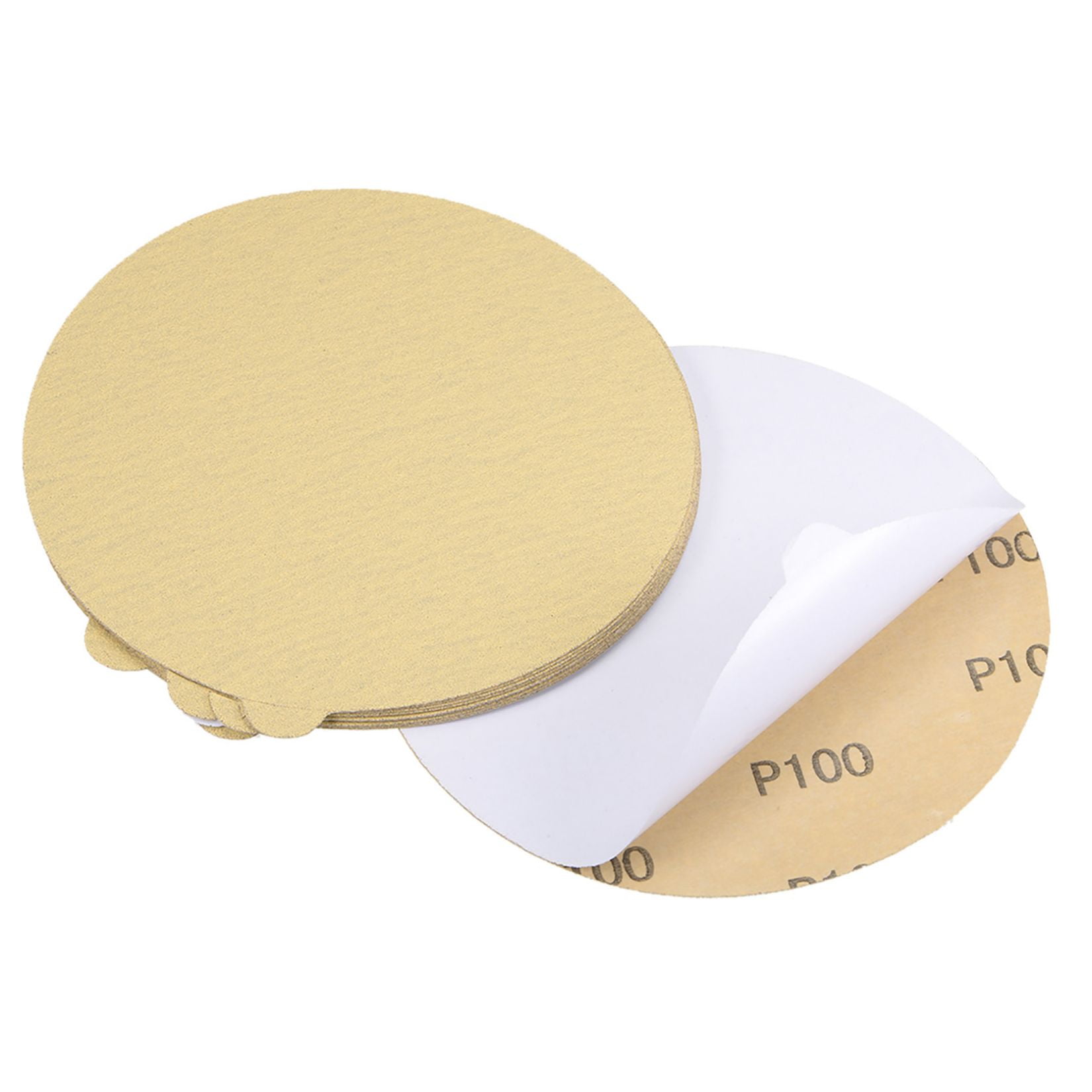 100 Pcs Sanding Discs Set, 6 inch PSA Self Stick Sandpaper 320 Grits for Random Orbital Sander
