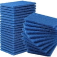 thumbnail image 1 of 100 Pcs Scouring Pads,Heavy Duty Scour Pads,Reusable Dish Scrubber,Non Scratch Household Scrub Pads,Multipurpose Scour Pads for Kitchen Metal Grills Dish Cleaning,4 x 3 inch (Blue), 1 of 7