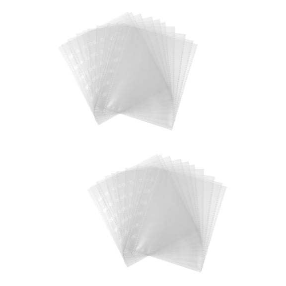 100 Pcs Scrapbook Supply Photo Album Pages Albums for 8x10 Photos Binder Accessory Refill