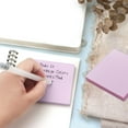 thumbnail image 1 of 100 Pcs Self-Stick Notes | 3x3 Inch Sticky Notes | Purple Adhesive Memo Pads | Removable & Repositionable | For Books, Planners & Office Organization, 1 of 6