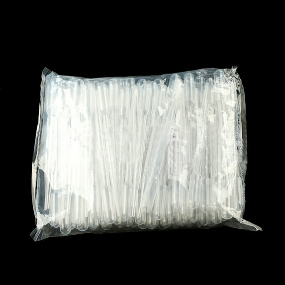 100 Pcs/Set Graduated Pipettes Eye Dropper Plastic Transfer Pipettes Essential Oil Pipettes Make up Tool
